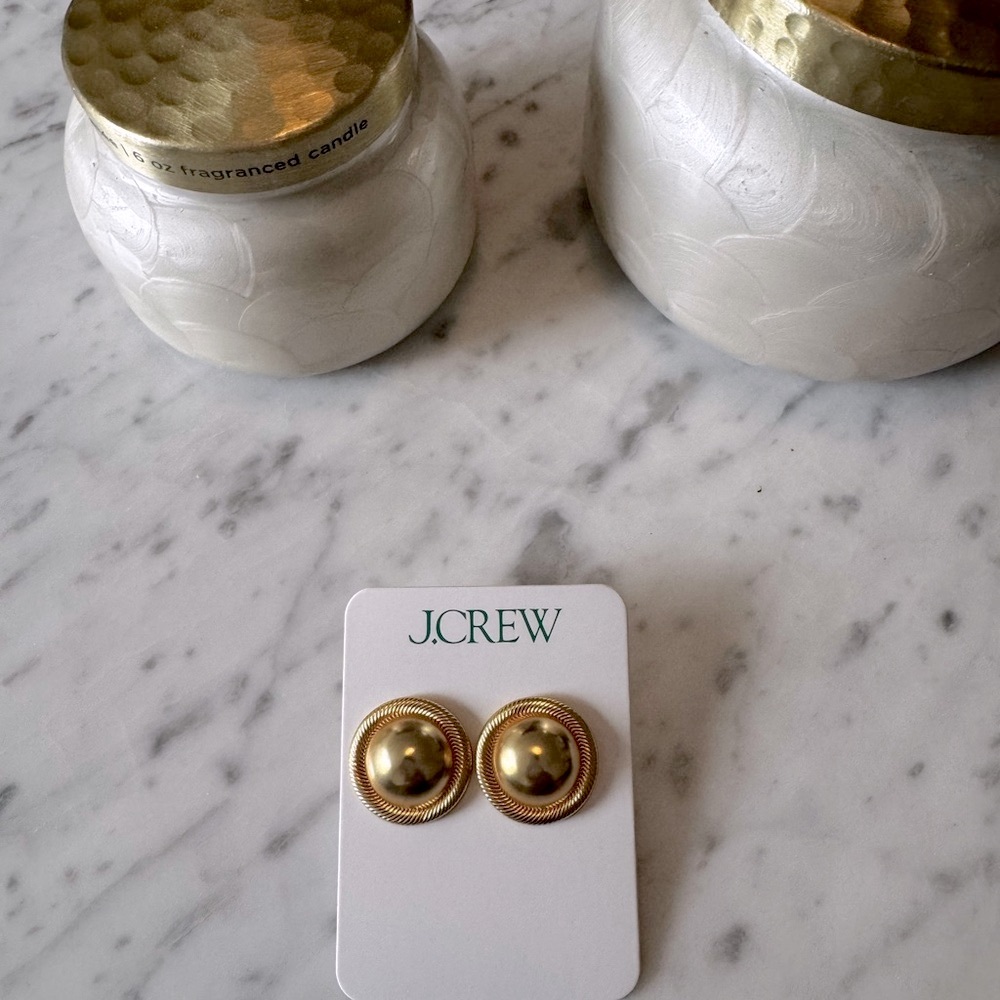 J. Crew Gold Classic Stud Earrings